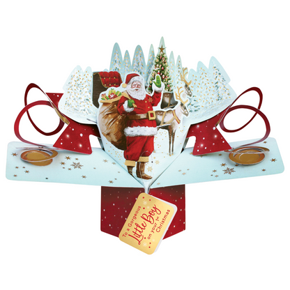 Father Christmas Pop Up Christmas Greeting Card Friends & Family