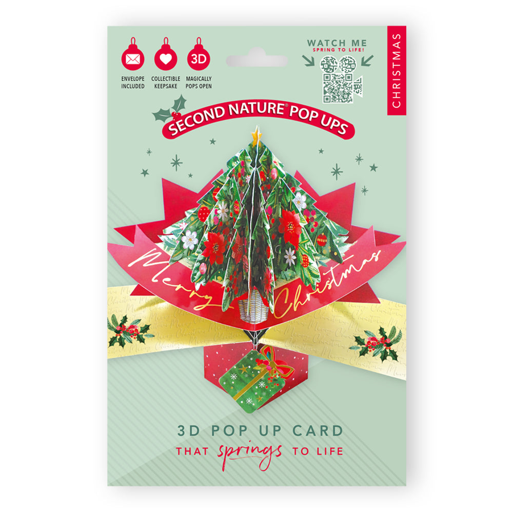 Christmas Tree Pop Up Christmas Greeting Card Friends & Family