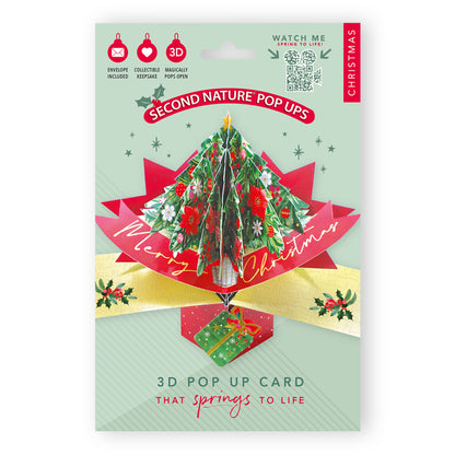 Christmas Tree Pop Up Christmas Greeting Card Friends & Family