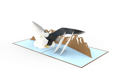 Bald Eagle Laser Cut Pop Up Greeting Card
