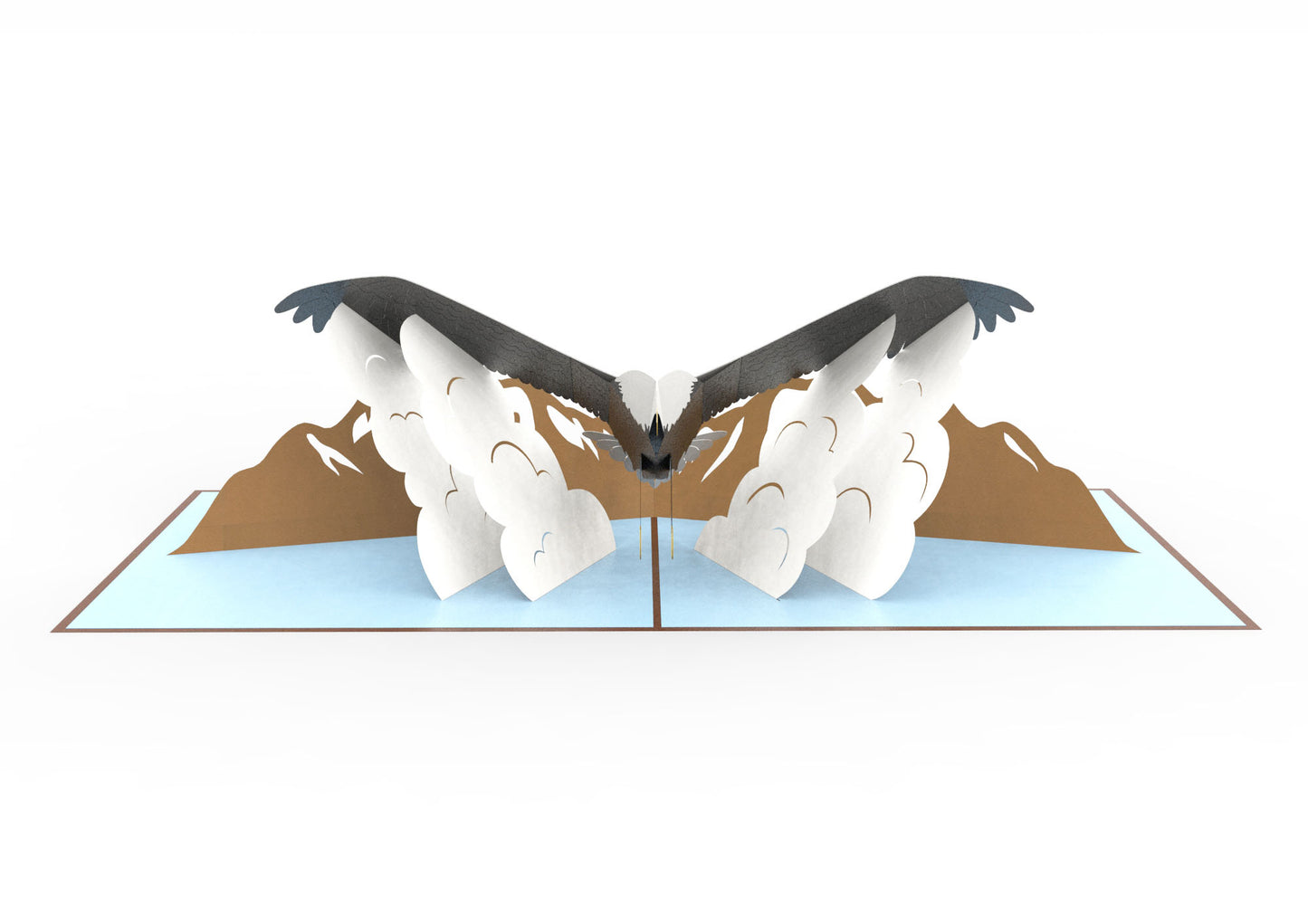 Bald Eagle Laser Cut Pop Up Greeting Card