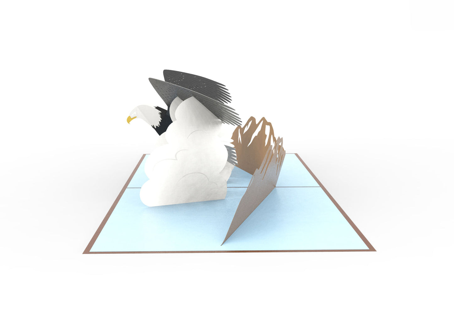 Bald Eagle Laser Cut Pop Up Greeting Card