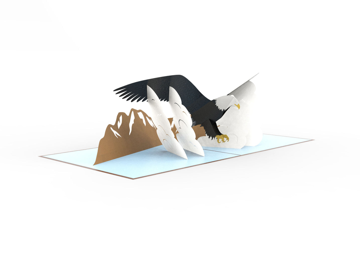 Bald Eagle Laser Cut Pop Up Greeting Card