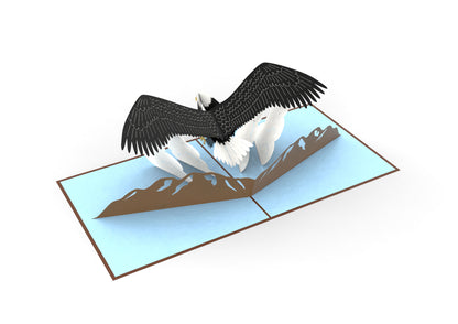 Bald Eagle Laser Cut Pop Up Greeting Card
