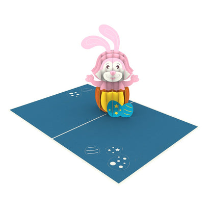 Easter Bunny Laser Cut Pop Up Greeting Card