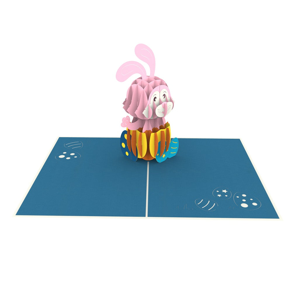 Easter Bunny Laser Cut Pop Up Greeting Card