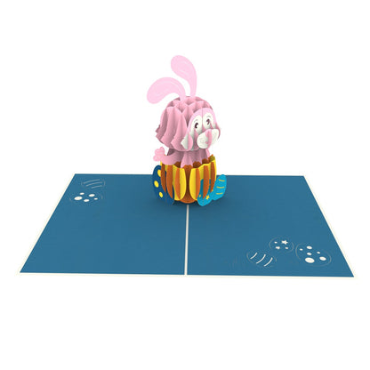 Easter Bunny Laser Cut Pop Up Greeting Card