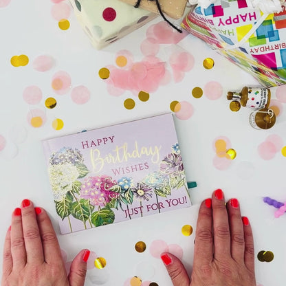Pop Up Birthday Card With Gift Card Holder Blooming Wishes Card & Gift Idea