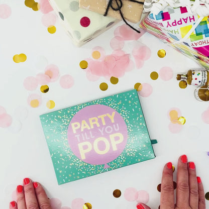 Pop Up Birthday Card With Gift Card Holder Party Time Card & Gift Idea