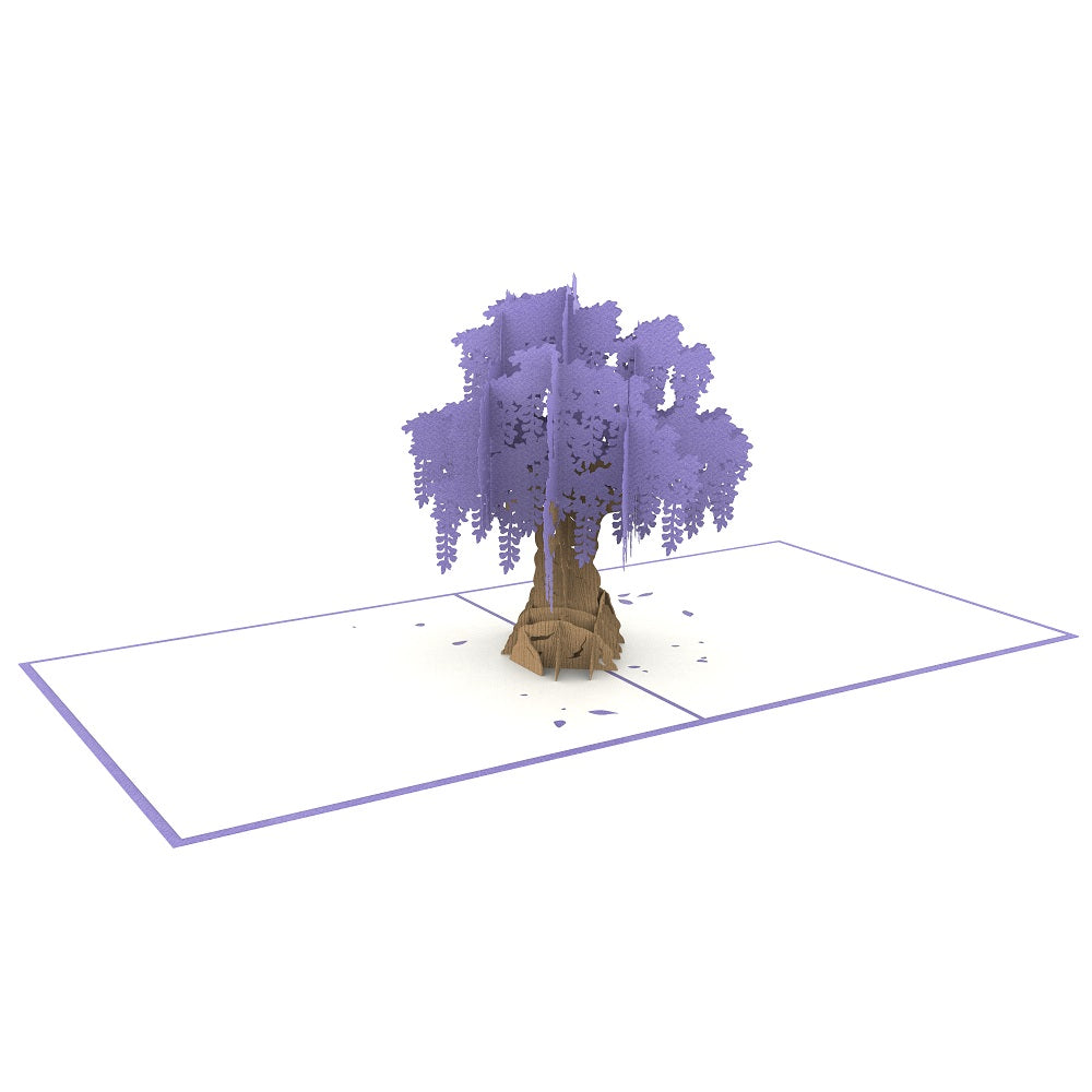 Wisteria Laser Cut Pop Up Greeting Card