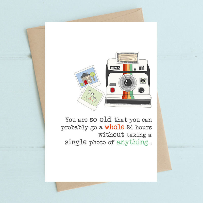 24 Hrs Without Taking a Photo Greeting Card