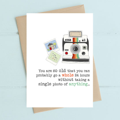 24 Hrs Without Taking a Photo Greeting Card
