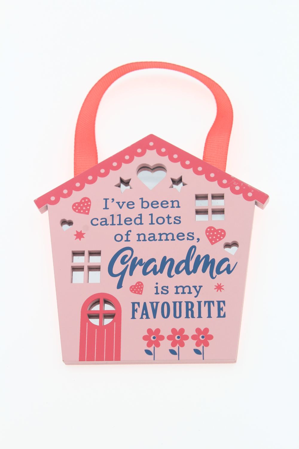 Call Me Grandma Reflective Words Hanging Plaque With Ribbon