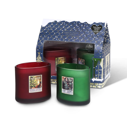 Heart & Home Twin Wick Scented Candles Christmas Gift Set