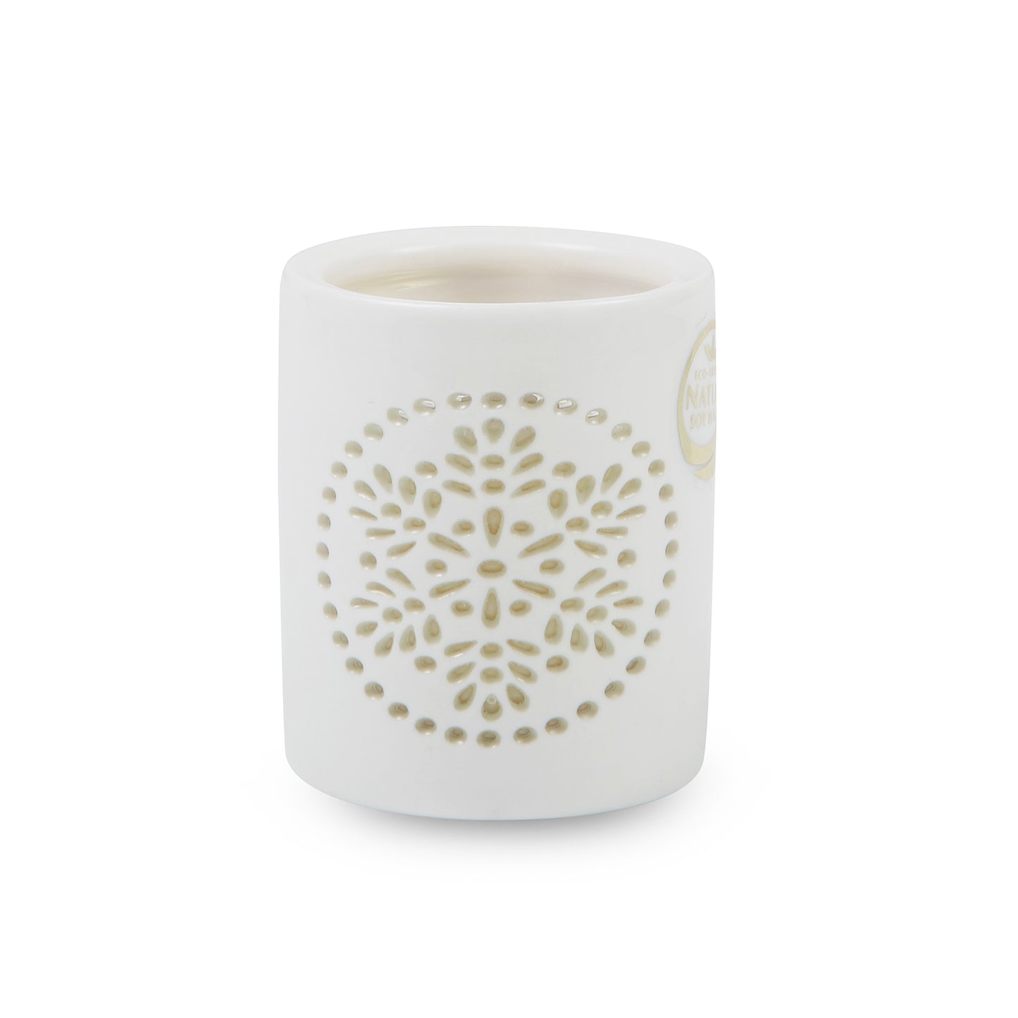 Heart & Home Pure Glow Small Scented Christmas Candle In Radiating Ceramic Pot