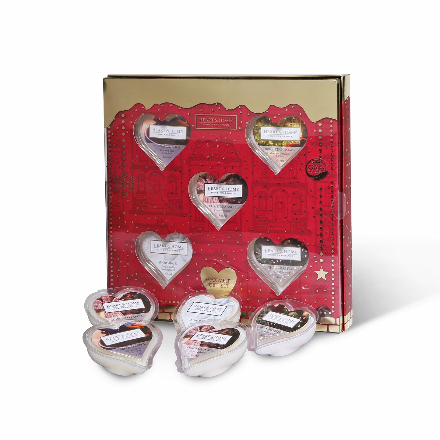 Heart & Home Christmas Wax Melts Gift Set In Gift Box