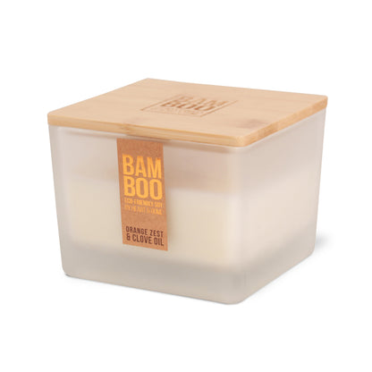 Heart & Home Bamboo Orange Zest & Clove Oil Centrepiece Candle