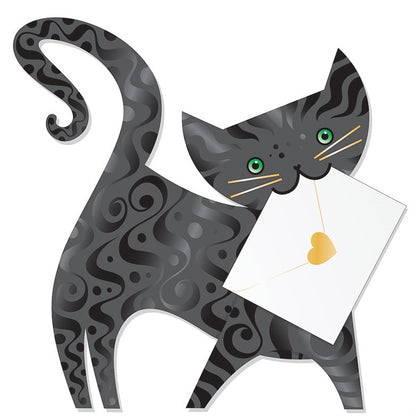 Lucky The Cat 3D Animal Shaped Any Occasion Greeting Card