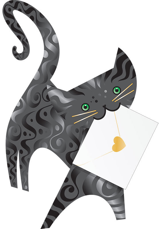 Lucky The Cat 3D Animal Shaped Any Occasion Greeting Card