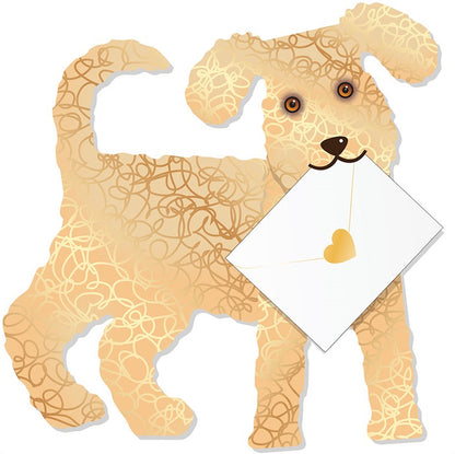 Toffee Terrier 3D Animal Shaped Any Occasion Greeting Card