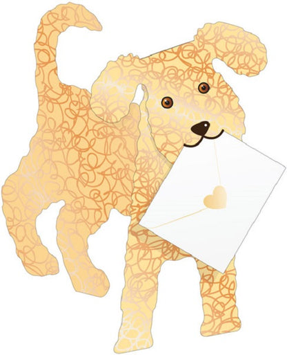 Toffee Terrier 3D Animal Shaped Any Occasion Greeting Card