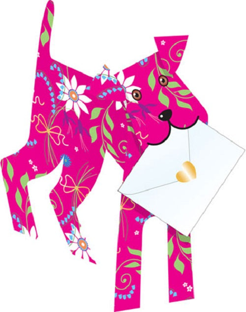 Joli Terrier Dog 3D Animal Shaped Any Occasion Greeting Card