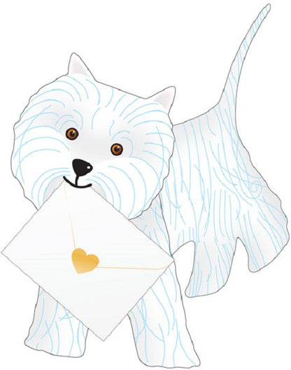 Highland Terrier 3D Animal Shaped Any Occasion Greeting Card