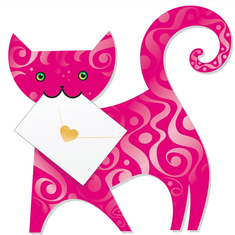 Ruby The Cat 3D Animal Shaped Any Occasion Greeting Card