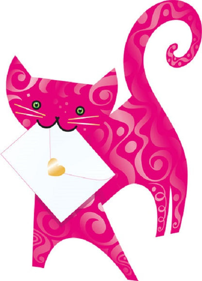 Ruby The Cat 3D Animal Shaped Any Occasion Greeting Card