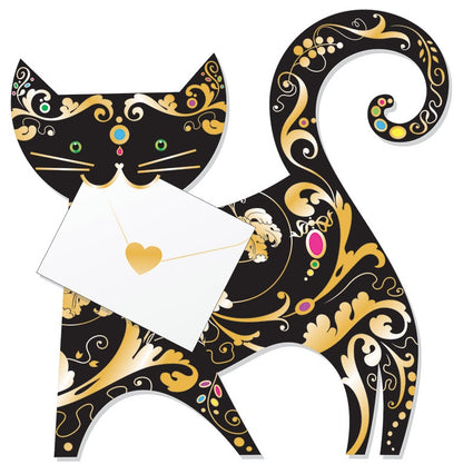Paris The Cat 3D Animal Shaped Any Occasion Greeting Card