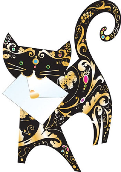 Paris The Cat 3D Animal Shaped Any Occasion Greeting Card