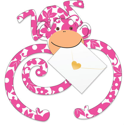 Monkey Billie 3D Animal Shaped Any Occasion Greeting Card