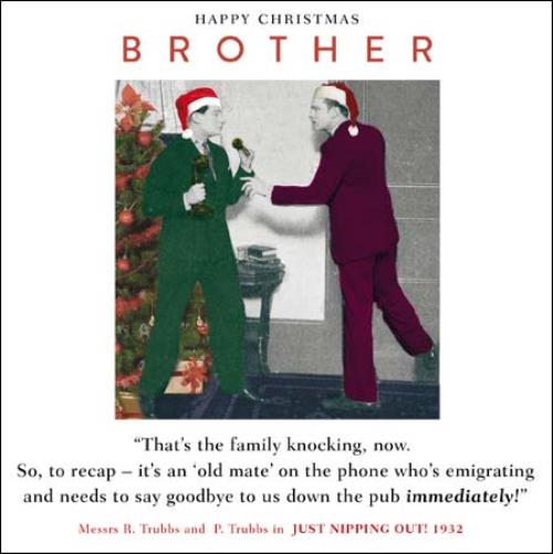 Brother Funny Christmas Greeting Card