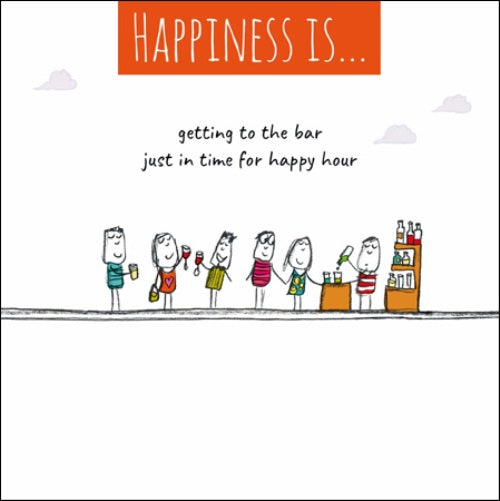 Happiness Is... Happy Hour Greeting Card