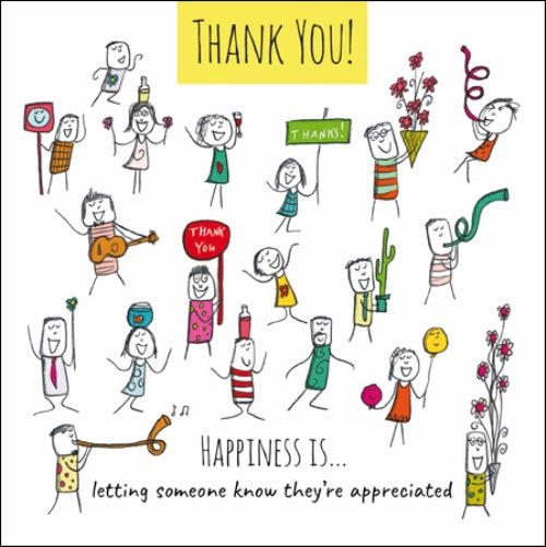 Happiness Is... Thank You You're Appreciated Greeting Card