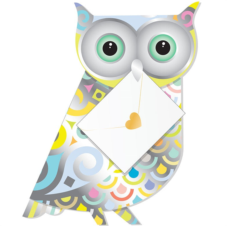 Opal The Owl 3D Animal Shaped Any Occasion Greeting Card