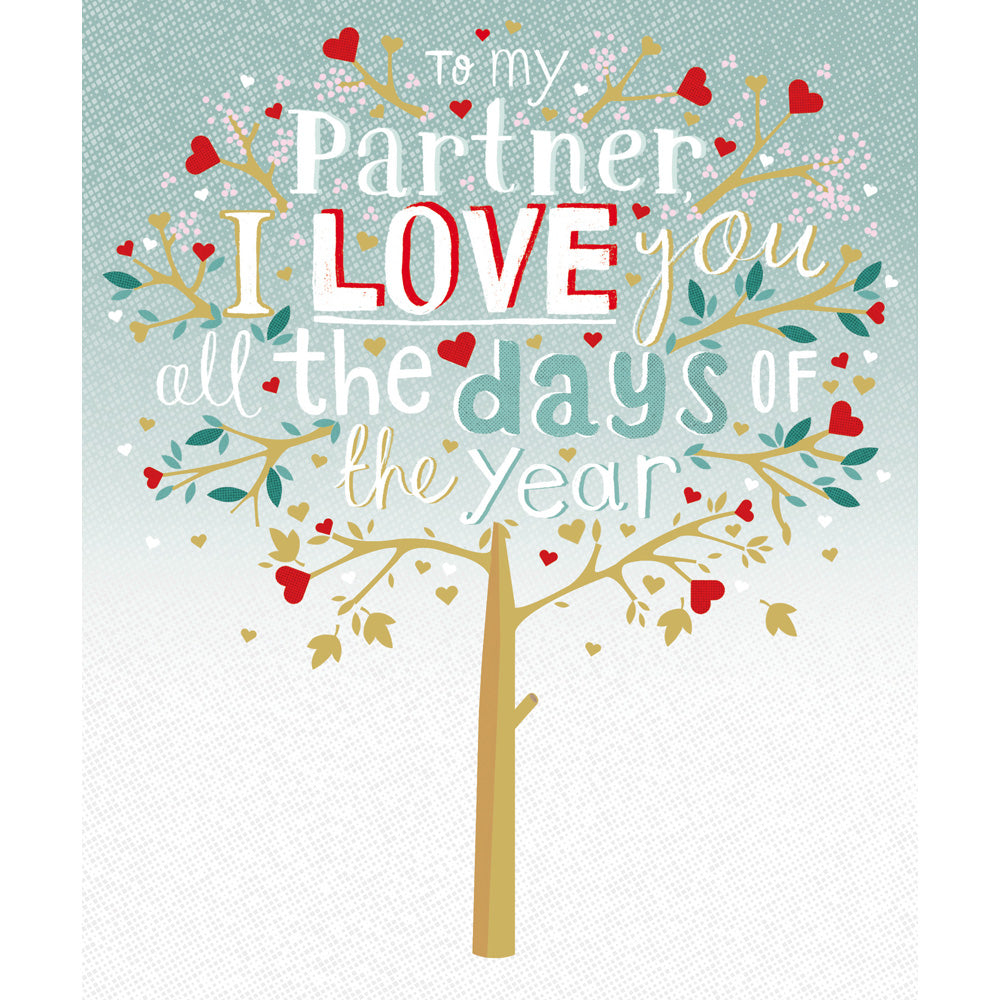 Partner Love You All The Days Valentine's Day Card