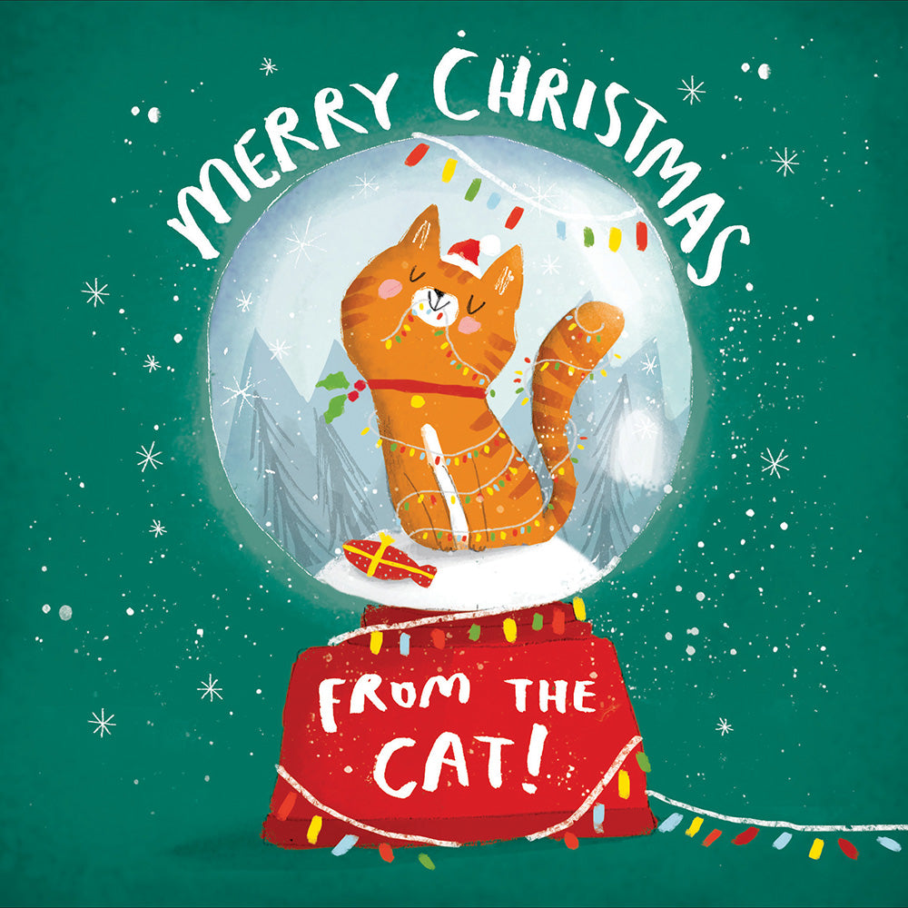 Merry Christmas From The Cat! Christmas Card