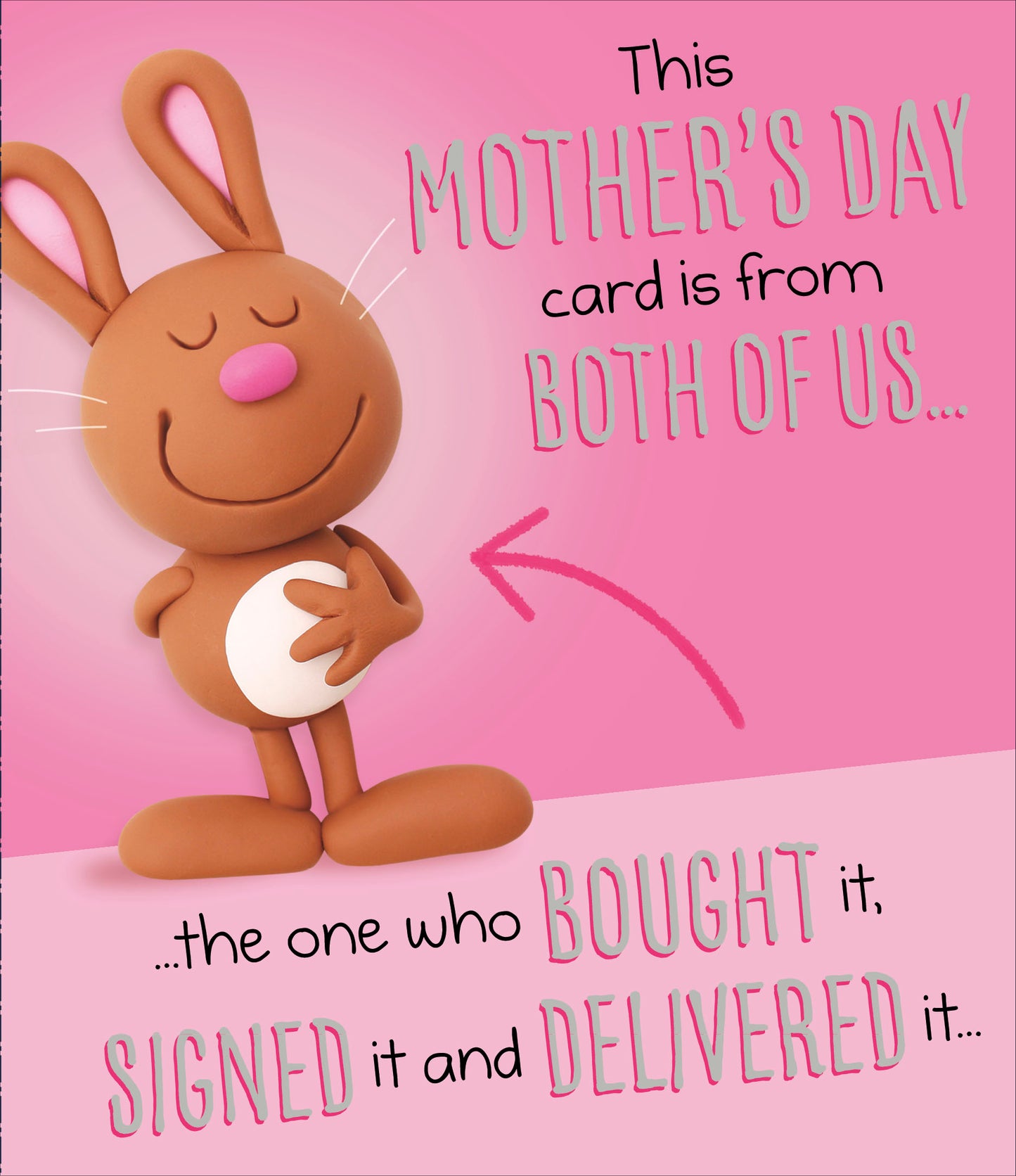 Funny From Both Of Us Mother's Day Card