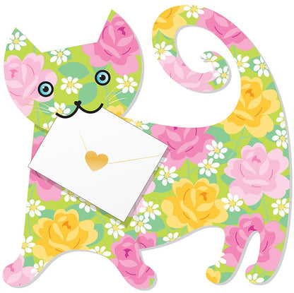 Rose The Cat 3D Animal Shaped Any Occasion Greeting Card