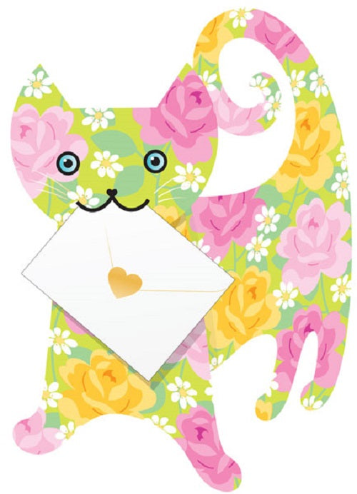 Rose The Cat 3D Animal Shaped Any Occasion Greeting Card