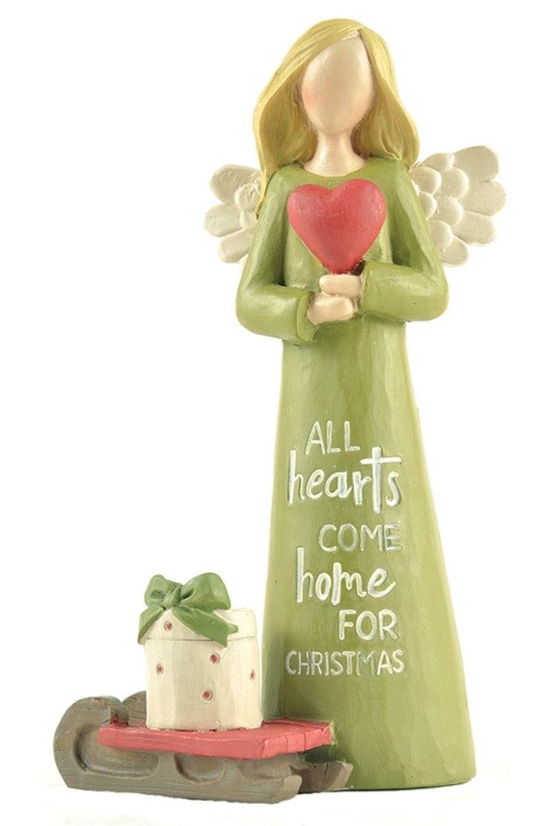 Feather & Grace Angel Figurine Home For Christmas Guardian Angel