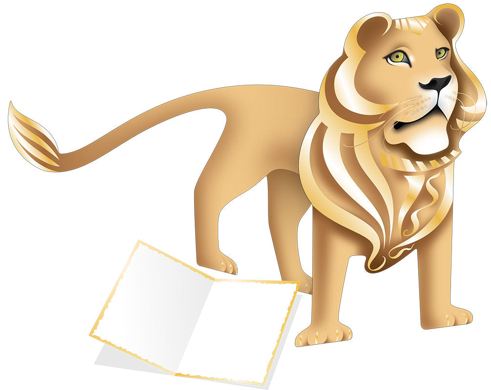 Leo The Lion 3D Special Delivery Animal Greeting Card