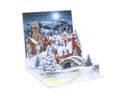 Midnight Village Pop-Up Christmas Greeting Card