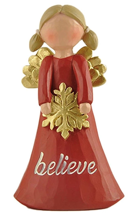 Feather & Grace Angel Figurine Believe Christmas Guardian Angel