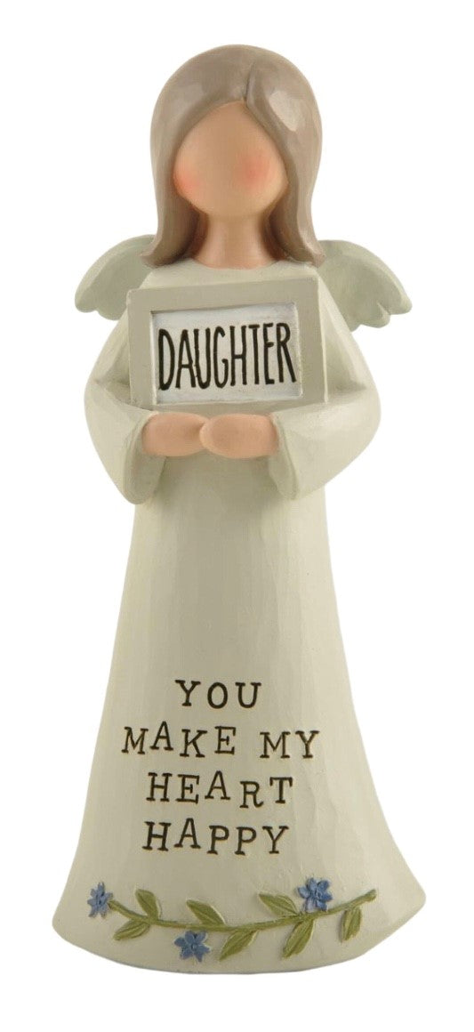 Feather & Grace Angel Figurine Daughter You Make Me Happy Guardian Angel