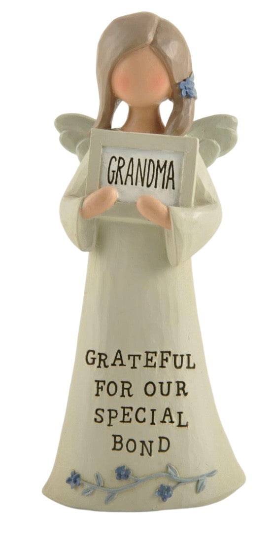 Feather & Grace Angel Figurine Grandma A Special Bond Guardian Angel