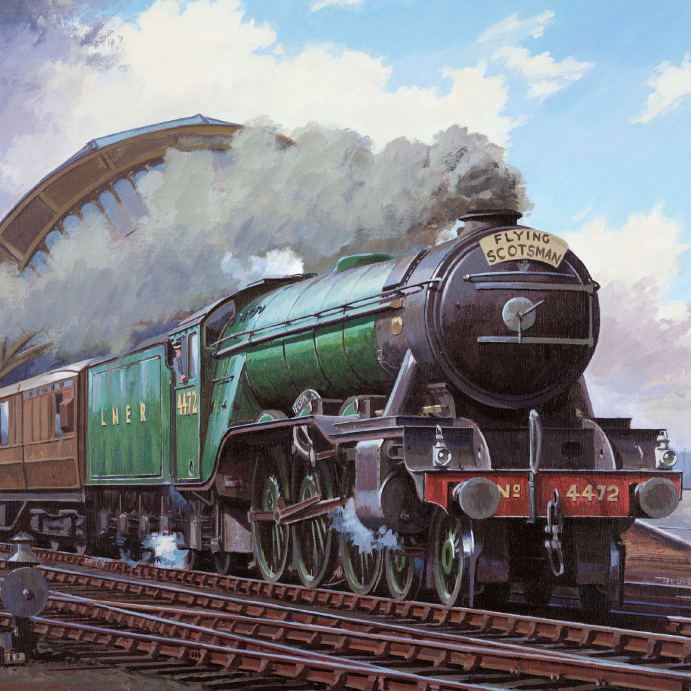 Locomotion Flying Scotsman Sound Greeting Card