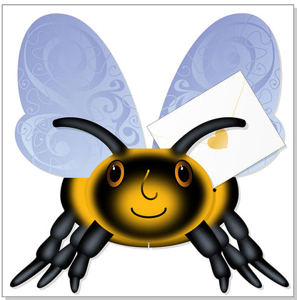 Bumble Bee 3D Special Delivery Animal Greeting Card