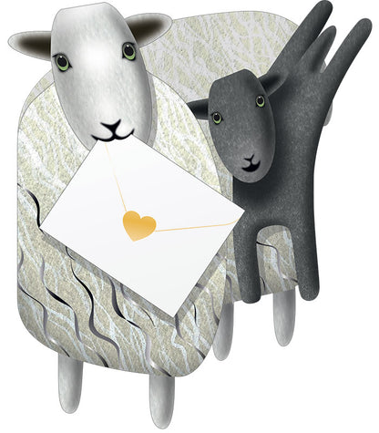 Sheep & Lamb 3D Special Delivery Animal Greeting Card